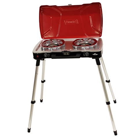 2 burner gas stove camping with legs
